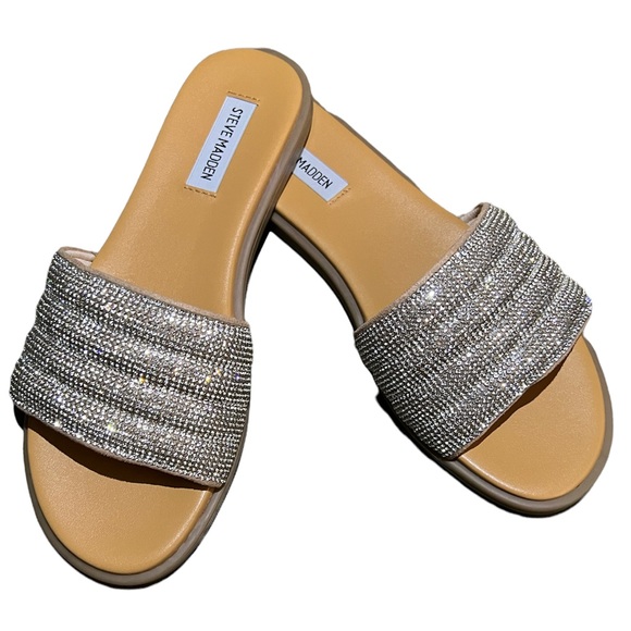 Steve Madden Shoes - Steve Madden Drips-R Rhinestones Slide Sandals
